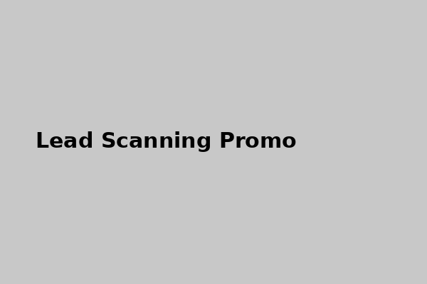 Lead scanning screenshot